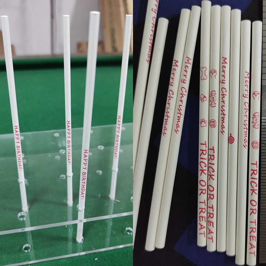 custom text paper sticks for lollipop