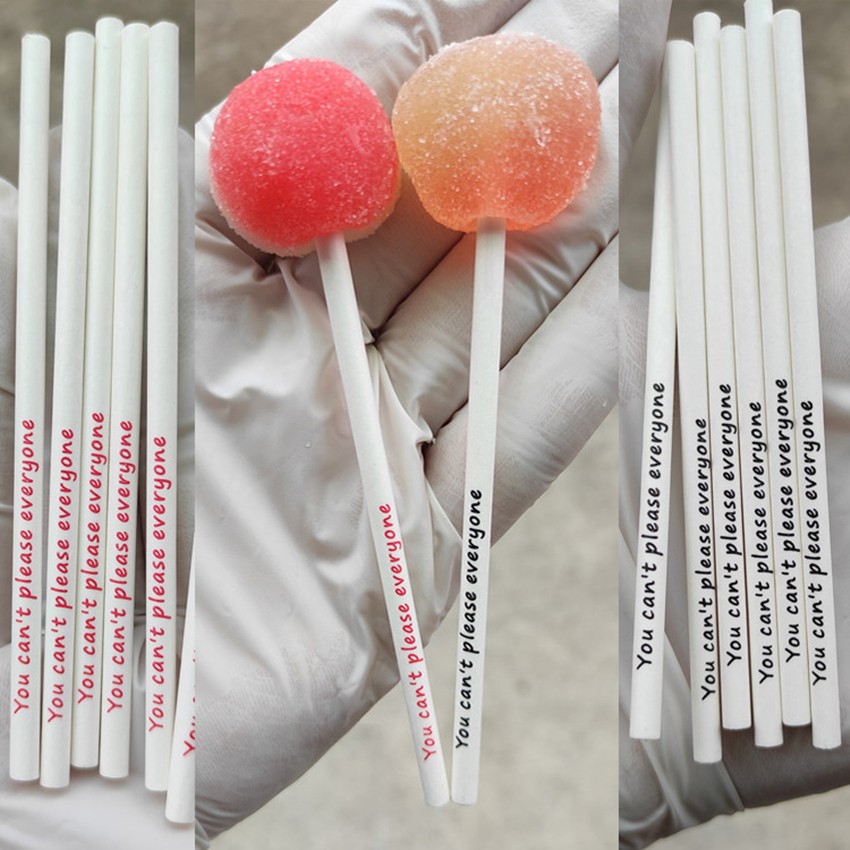 personalized paper sticks for lollipop