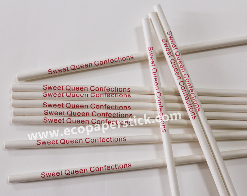 Brand name printed paper sticks for lollipop